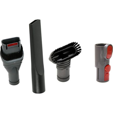 Trade-Shop Set: Bürstenaufsätze (3-teilig) + Anschlussadapter kompatibel mit Dyson DC52 DC56 DC58 DC59 DC61 DC62 Digital Slim Up Top HH 08 09433-01 (1/5)
