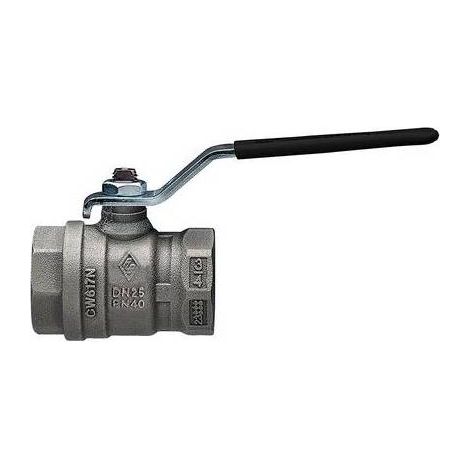 ROBINET À BOISSEAU SPHÉRIQUE À PASSAGE TOTAL FF LEVIER EN ACIER JUNIOR-SFER Taille : 1/2 DN 15 PN 40