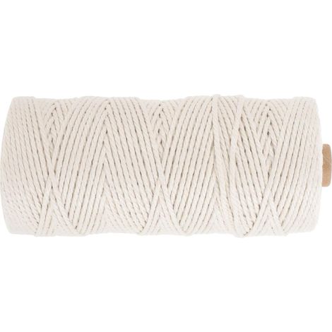 Corde à Saucisse en Coton 2 Mm 200 M Rouleau Fil à Boyaux Corde à Viande Alimentaire Naturelle Cuisine Boucherie Emballage Viande et Jardinage (1/5)