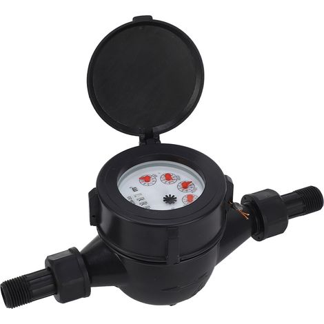 Compteur d'eau sec DN15 15mm intérieur extérieur, transmission à couplage magnétique, résistant à la corrosion, débit sec, usage domestique et industriel (1/5)