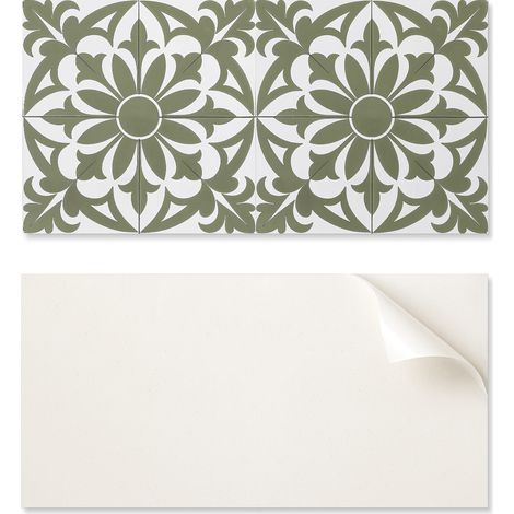 Vinilo decorativo autoadhesivo estampado para dormitorio, 100x50 cm, dise帽o floral con hojas.