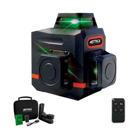 LIVELLO LASER 'GREEN MINI SIZE' 3 LINEE METRICA Colore verdi, portata fino a 50 mt - METRICA