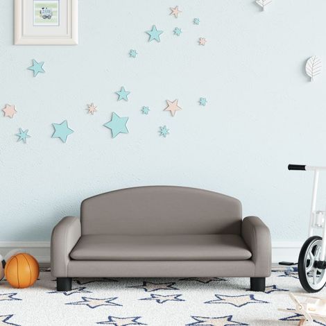 Canapé pour enfants, Canapé droit, Canapé fixe taupe 70x45x30 cm tissu WLE809569 DESIGN IN (1/5)