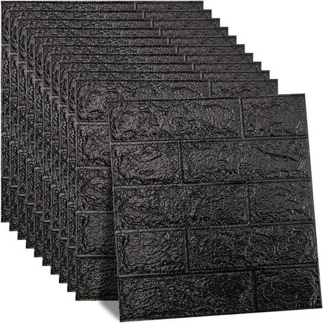 Papier peint 3D autocollant effet brique – Étanche – 35x38,5 cm (1/5)