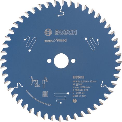 EXPERT Wood Kreissägeblatt, 165x2,6/1,6x20 mm, Z48 - 2608644024