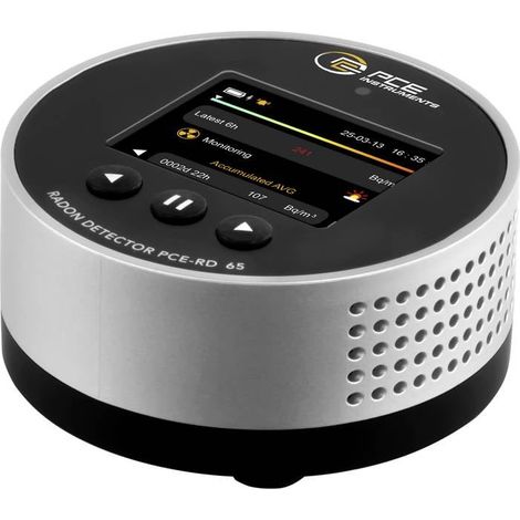 Appareil de mesure du radon PCE Instruments PCE-RD 65 3.3 - 37000 Bq/m³ avec fonction enregistreur de données étalonné (1/4)