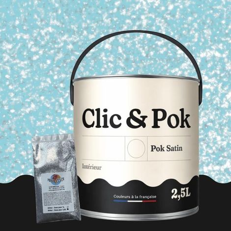 Peinture Effet Pailleté pour Murs & Plafonds - POK PAILLETTE - 2,5L - Tahiti (1/4)