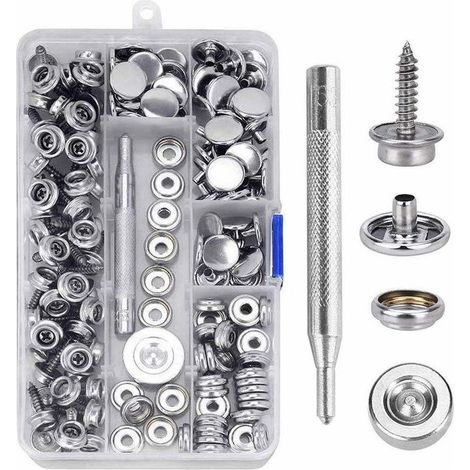 AGE 15mm vis en acier inoxydable grand Blanc boucle bâche vis de fixation boucle Yacht vis avec outil de montage (1/5)