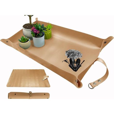 Tapis de Transplantation de Plantes, Tapis de Transplantation imperméable en Cuir épais, Tapis de rempotage d'intérieur pour Plantes succulentes pour la Transplantation et Le contrôle du