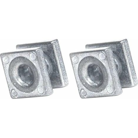 – Lot de 2 passe-fils œillet 13 x 13 mm – Modèle carré pour tête débroussailleuse – Passage de fil 4,5 mm pour entretien jardin