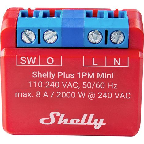 Shelly Mini Plus 1PM Smart Relay 8A AC WiFi/BT + PM (1/5)