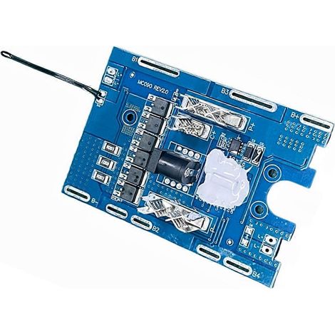 Carte de protection de batterie 21 V 5S 6MOS 30 A pour outil électrique (bleue) (1/5)