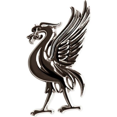 Autocollant créatif pour voiture, emblème du Liverpool FC, club de football de la Ligue, symbole du Liverbird, autocollant adhésif pour voiture, couleur : noir (1/4)