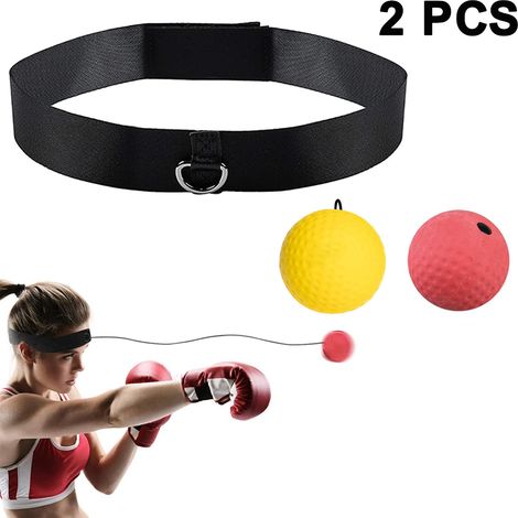 Balle de réflexe multicouche avec bandeau – entraînement coordination œil-main (1/4)
