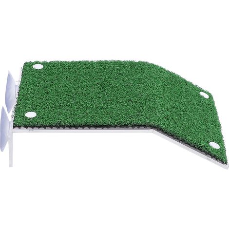 Aquarium tortue terrasse acrylique Simulation herbe verte peau échelle amphibie plate-forme rampante (1/5)