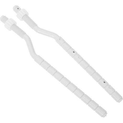 Lot de 2 Tiges de Bouton de réservoir WC, Blanc (1/5)
