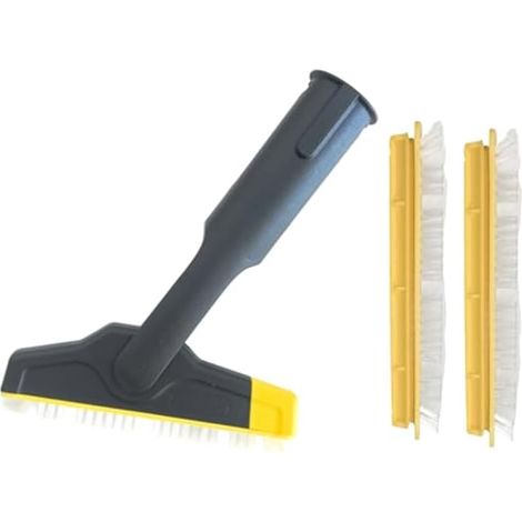Kit de brosses à joints Karcher XXL pour nettoyeur vapeur avec 2 poils de rechange pour le nettoyage des joints de carrelage pour la série SC (1/4)