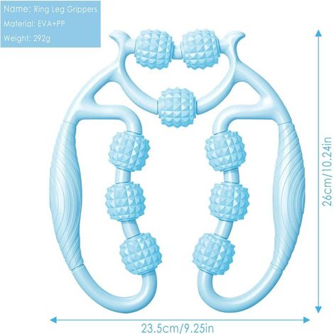 Rouleau de Massage Musculaire des Jambes, Rouleau de Massage Anti-Cellulite 360 °, Rouleaus de Massages des Jambes, Rouleaus de Massages 360, Soulage la Fatigue (1/4)