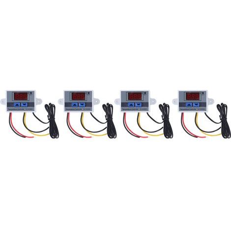 4pcs régulateur de température affichage numérique régulateur de température -50℃ à 110℃ 110-220V 1500W (1/5)