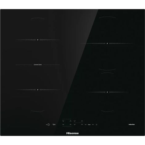Hisense – Plaque à induction 4 foyers – Zone de cuisson modulable – Largeur 59.5 cm – Puissance 7200W – Noir (1/5)