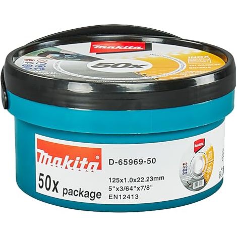 Makita  disco  de  corte  125x1,0  mm  INOX  D-65969-50