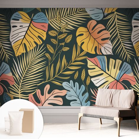 Carta Da Parati - Mural - Con Sala Da Pranzo - Camera Da Letto - Cameretta - Con Colla Gratuita Energia tropicale 312x219 cm (1/5)