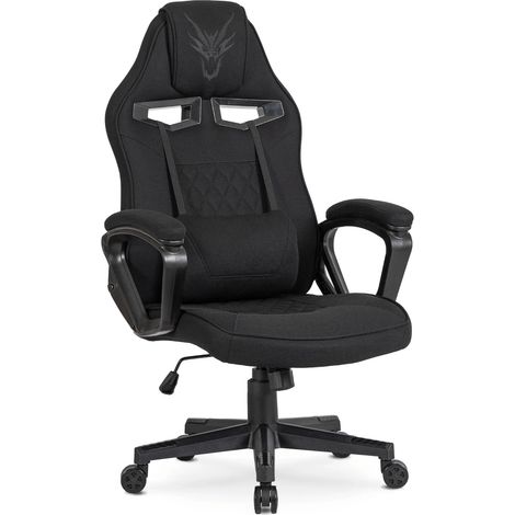 Vidal Black Modern Drehbarer Gaming-Stuhl (1/5)