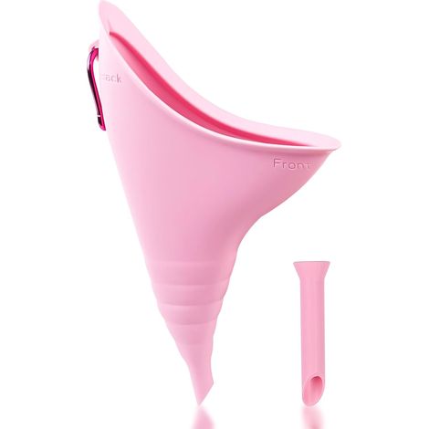 Pisse Debout Femme, Réutilisable Portable Urinoir Femme en Silicone, Pliable Pipi Debout avec Tube d'Extension, Urinoir Féminin en Entonnoir pour Plein Air, Voyage, Randonnée, Camping
