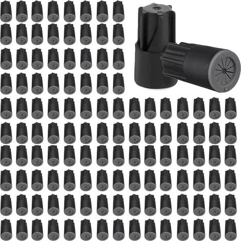 Lot de 120 connecteurs électriques étanches en gel pour éclairage paysager, application de bâtiment, installation dans un endroit humide, 22 AWG-12 AWG (noir) (1/4)