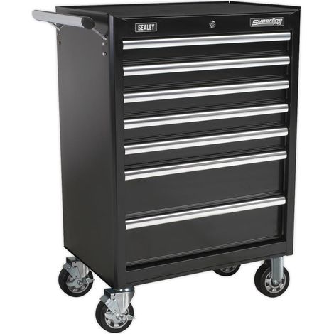 Sealey Rollcab 7 Drawer with Ball-Bearing Slides - Black AP33479B