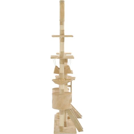 Maison Exclusive - Albero per Gatti con Tiragraffi in Sisal 230-250 cm Beige (1/5)