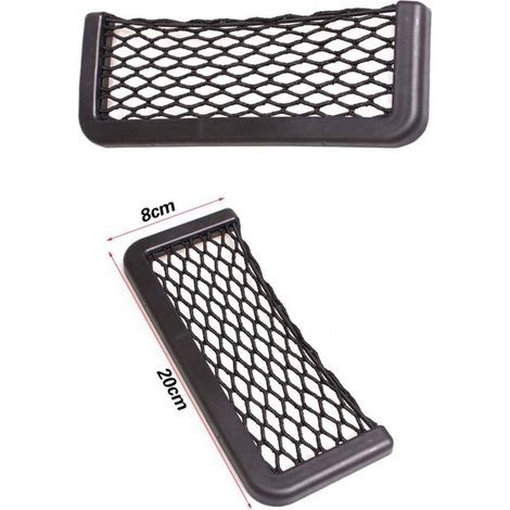 Lot de 2 Filets de Rangement pour Coffre de Voiture Noir Magique 20x8 cm (1/5)