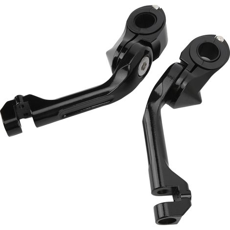 Repose-pieds Moto 360° Réglable, Support Fixation pour Honda 32mm/1.25in Barres de Protection Moteur, Paire (1/5)