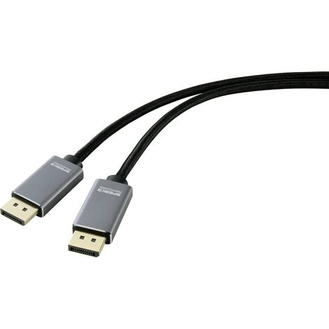 Câble de raccordement SpeaKa Professional DisplayPort Fiche mâle DisplayPort, Fiche mâle DisplayPort 5.00 m noir SP-899 (1/4)