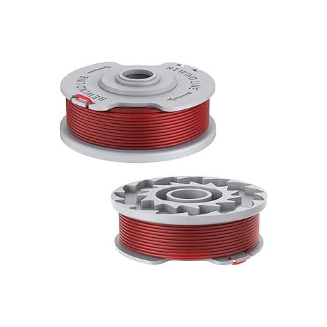 Rocchetto di ricambio SWNKDG per tosaerba 5306-20, accessorio per Gardena 9844, 9845, 9824 - Ø 1,65 mm, lunghezza 9,2 m - (2 bobine di filo)