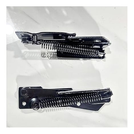 Charnière à ressort (1 paire), support de levage pliable à 90 degrés, charnière de canapé-lit, porte d'armoire (2, black)