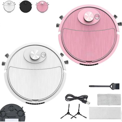 Mini aspirateur robot pour voiture (2027), robot nettoyeur compact 3 en 1 rechargeable avec fonction lavage humide. (1/5)