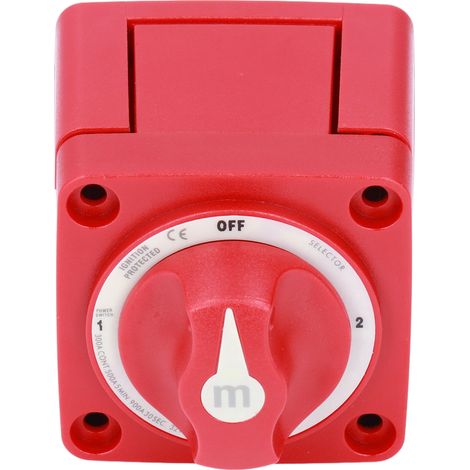 Interrupteur de batterie 300 A, commutateur rotatif à 360° avec 4 positions, étanche IP66 pour yachts, camping-cars et véhicules modifiés (1/5)