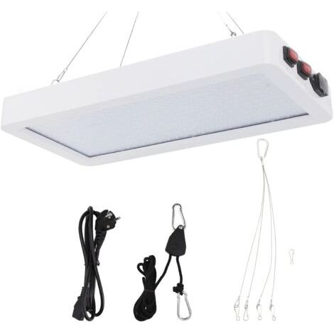 LED à Spectre Complet, 2000W LED Grow Light Double Switch Plant Grow Light Comfort Full Spectrum avec 3 Vitesses pour Plantes D'intérieur Fleur de Légumes (1/5)