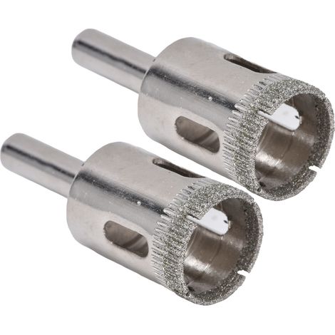 Foret Diamant 22mm pour Céramique, Verre, Carrelage - Kit de 2 Scies Cloches
