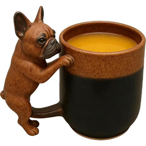 Tasse de boissons chaudes, tasse de chien 3D pour boissons chaudes, gobelet ménager pour boissons lactées – pour café, thé, lait, maison, bureau, salon, salle à manger, chambre à coucher (1/5)