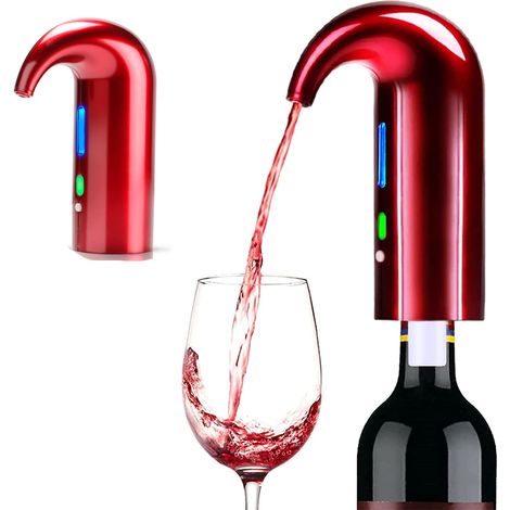 Aérateur À Vin Électrique - Bec Verseur Pour Bouteille - Aération Instantanée Par Bouton - Pour Vin Rouge - 1 Pièce (1/5)