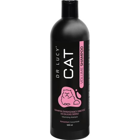 Dr lucy - cat volume shampoo 500 ml concentrado, champú que aumenta el volumen para gatos de pelo largo