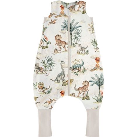 Saco de dormir ligero de 1 TOG con patas, Mundo de Dinosaurios, Talla S (12 meses o más), BabySteps