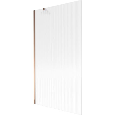 Mexen Next Badewannenabtrennung 1-flügelig 100 x 150 cm, Streifen, Roségold - 895-100-000-00-09-60 (1/5)