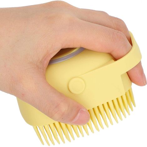 Cepillo para champú de perros y gatos, cepillo para mascotas, cepillo de baño para perros, peine de aseo, masajeador de ducha, peine de aseo para ducha, cepillo para perros y gatos (1/5)