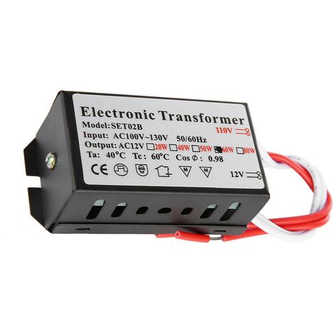 Transfo électronique 110V vers 12V adaptateur de tension driver d'alimentation intelligent 60W (1/5)
