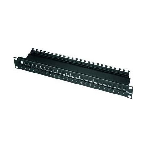 Telegärtner 19Z.AMJ-Modulträger 1HE 24P leer schwarz AMJ-Mod 24PP/ub sw (1/5)