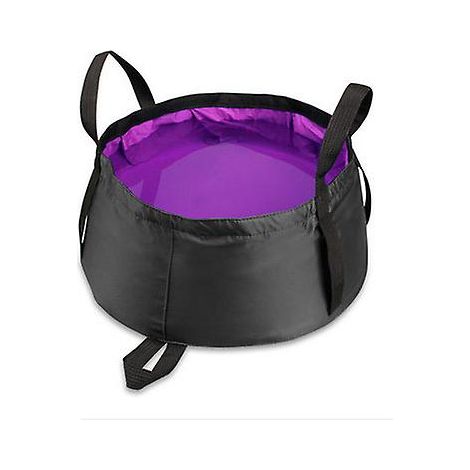 Lavabo pliable portable pour le camping et la randonnée - 8,5 L Noir (1/5)