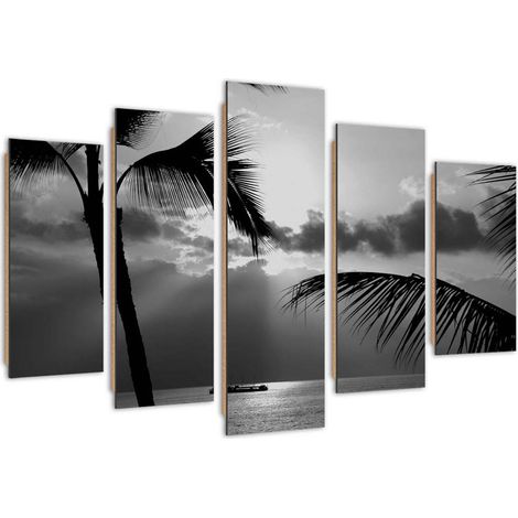 Quadro deco panel 5 parti, In riva al mare - 100x70 (1/5)